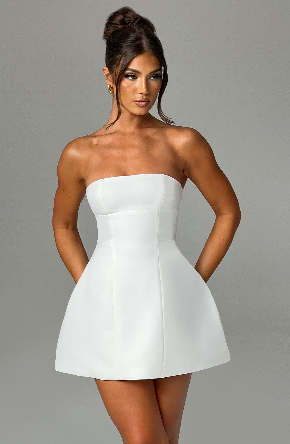 Asha Mini Dress - Ivory (60% OFF CLEARANCE SALE)
