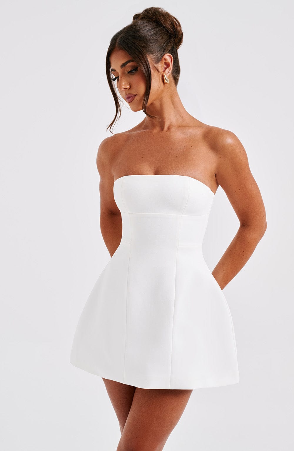 Asha Mini Dress - Ivory (60% OFF CLEARANCE SALE)