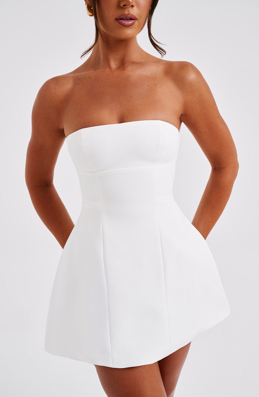 Asha Mini Dress - Ivory (60% OFF CLEARANCE SALE)